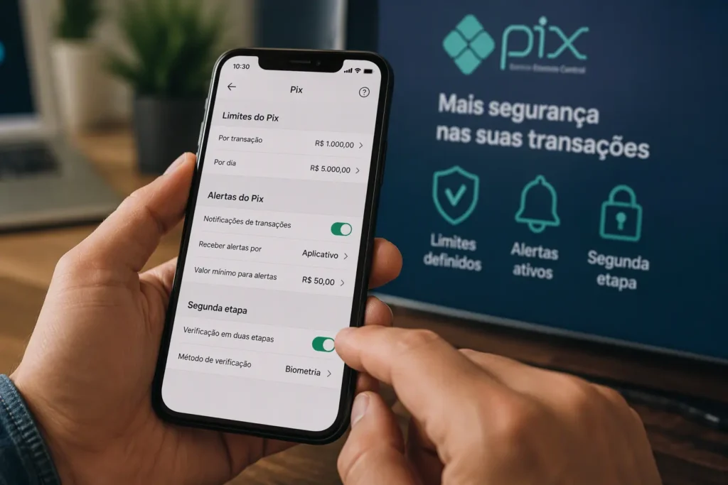 como configurar segurança do Pix