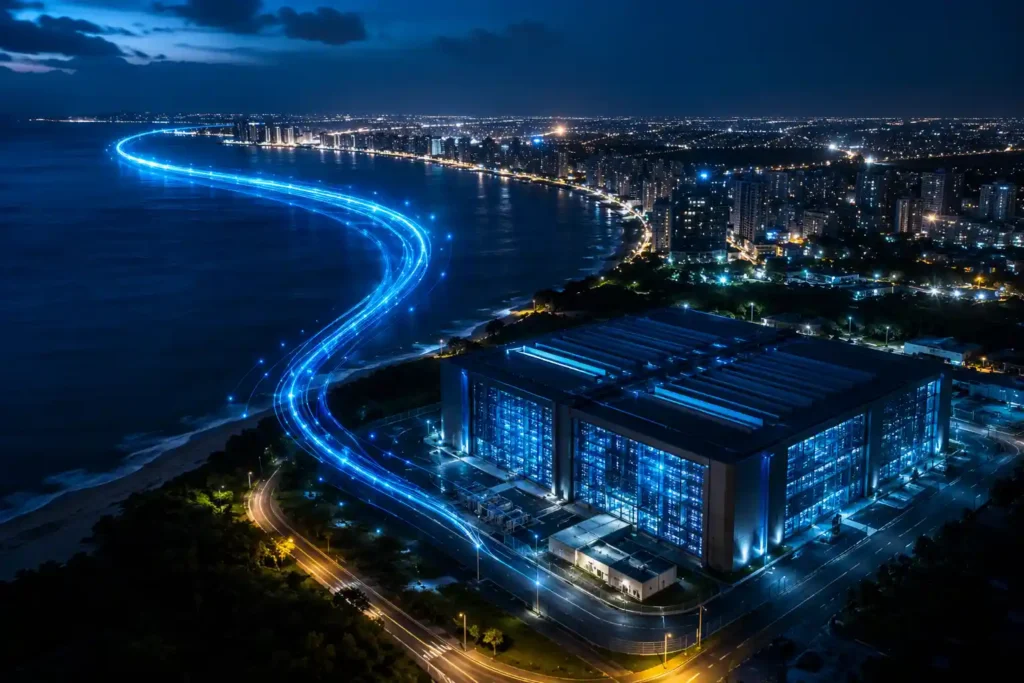 fibra óptica Recife Fortaleza data centers