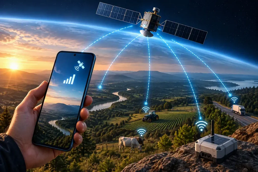 Celulares e sensores conectados ao satélite: como o 5G funciona onde não existe sinal