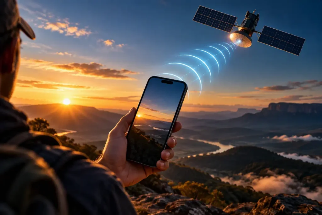 Internet via satélite no celular avança no Brasil. Veja quais aparelhos podem ser compatíveis e o que muda em áreas rurais e sem cobertura.